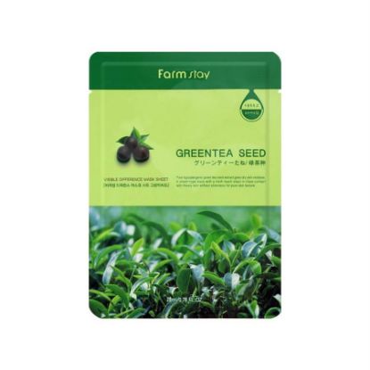 Picture of FARMSTAY VISIBLE DIFFERENCE GREENTEA SEED MASK SHEET 23ML