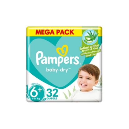 صورة بامبرز جامبو رقم 6+ 16+ KG 2 X 32 Pcs 11501442 ( 32 حبة )