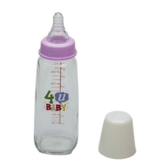 Picture of 4U BABY PLASTIC FEEDING BOTTLE 200 ML WITHOUT HANDLE