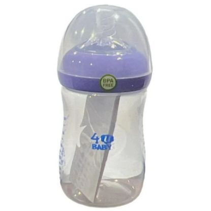 Picture of 4U BABY PLASTIC FEEDING BOTTLE 180 ML NATURAL