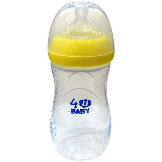 Picture of 4U BABY PLASTIC FEEDING BOTTLE 260 ML NATURAL