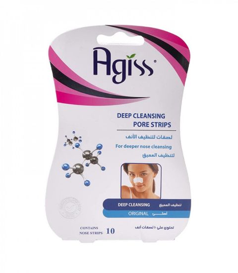 Picture of AGISS DEEP CLEANSING PORE STRIPS ORIGINAL 10 NOSE STRIPS 344