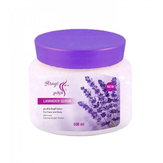Picture of AL ARAYES FACE AND BODY SCRUB 500 ML WITH LAVENDER