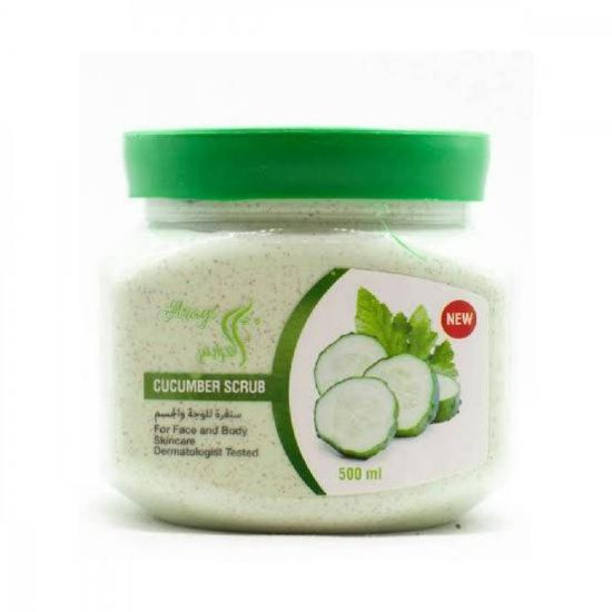 Picture of AL-ARAYES FACE AND BODY SCRUB 500 ML WITH CUCUMBER