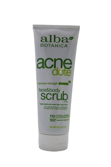 Picture of ALBA BOTANICA ACNE DOTE FACE &BODY SCRUB 227G