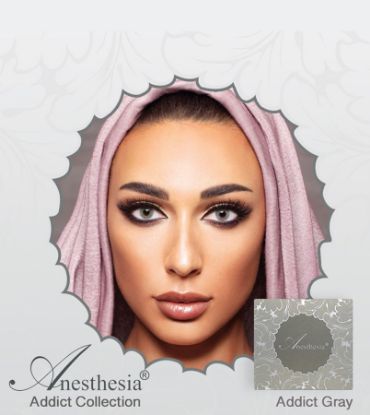 Picture of ANESTHESIA COLOURED  CONTACT LENSES - ADDICT GRAY 3543