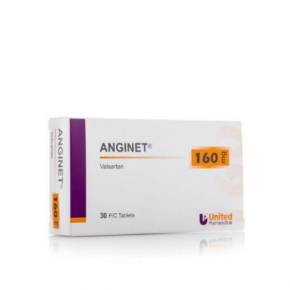 Picture of ANGINET 160 MG 30 TAB
