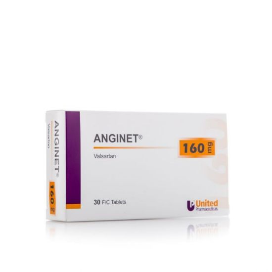 Picture of ANGINET 160 MG 30 TAB