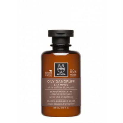 Picture of APITIVA OILY DANDRUFF SHAMPOO (WHITE WILLOW & PROPOLIS) 250M