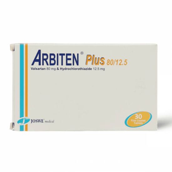 Picture of ARBITEN PLUS 80 MG / 12.5 MG 30 TAB