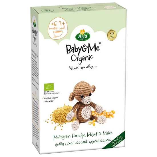 Picture of ARLA BABY&ME ORGANIC CEREALS MILLET & MAIZE 210 GM 2870