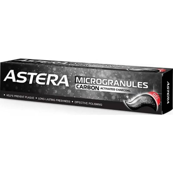 Picture of ASTERA TOOTH PASTE MICROGRANULES CARBON 75 ML CHARCOAL