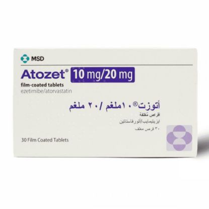 Picture of ATOZET 10/20 MG 30 TAB