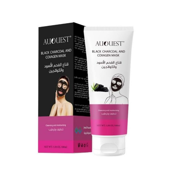 صورة قناع بخلاصة الفحم الأسود والكولاجين تنظيف وترطيب البشرة اوكوست 100 مل