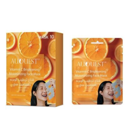 صورة قناع للوجة بخلاصة فيتامين سي مرطب ومفتح البشرة اوكوست 10 اقنعه 25 مل