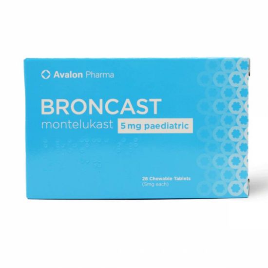 Picture of AVALON BRONCAST 5 MG PAEDIATRIC 28 CHEWABLE TAB