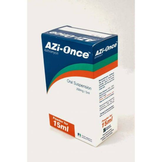Picture of AZI ONCE 200 MG ORAL SUSP 15 ML