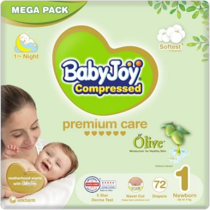 Picture of BABY JOY OLIVE HS  MEGA 1 NEOBORN 3 X 72 - 4039