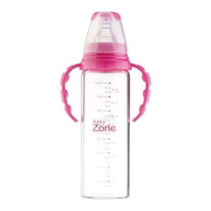 Picture of BABY ZONE GLASS BOTTLE 250 ML رضاعة بيدين BLF 8524