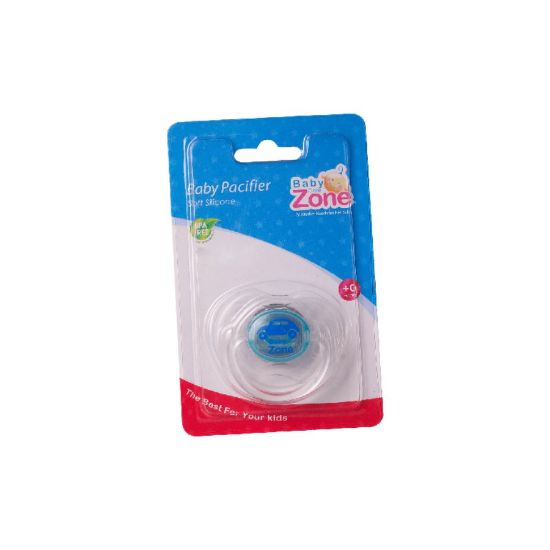 Picture of BABY ZONE PACIFIER SILICONE لهاية مضغوطة بغطاء BLF 8124