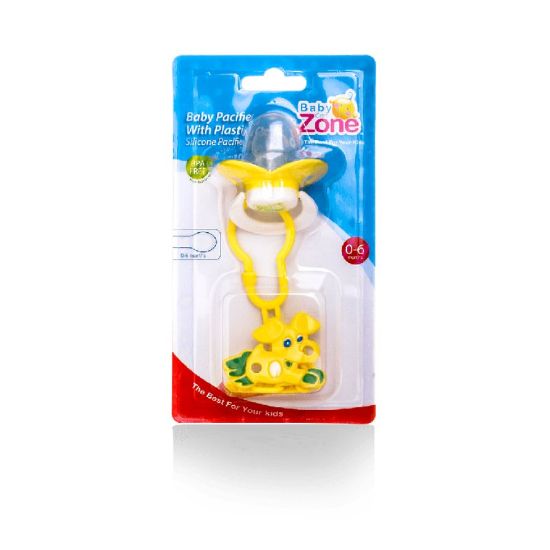Picture of BABY ZONE PACIFIER SILICONE لهاية بغطاء ثابت غير قابل للنزع
