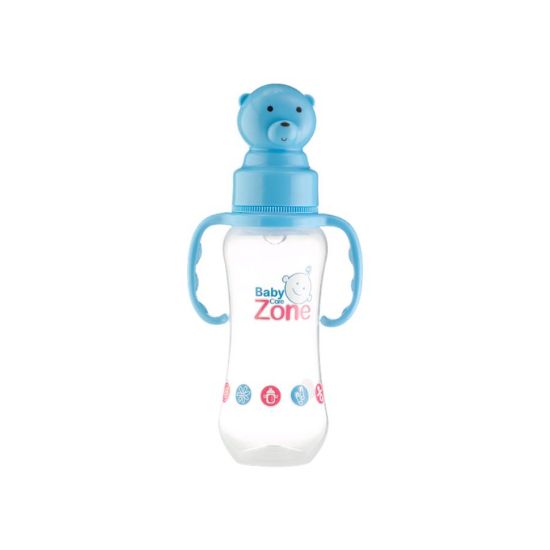 Picture of BABY ZONE PLASTIC BOTTLE 240 ML رضاعة بغطاء دب BLF 8515