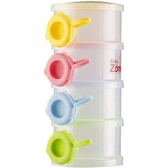 Picture of BABY ZONE POWDER CONTAINER مقسم حليب شفاف 4 طبقات BABY ZONE