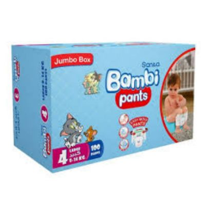 Picture of BAMBI JUMBO PANTS LARGE 1 X 100 BOX 21244