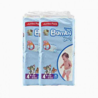 صورة حفاض بامبى 4+ كبير 116 حفاض صندوق