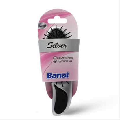 Picture of BANAT HAIR BRUSH SILVER 500240-60648