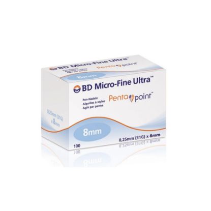 Picture of BD MICRO FINE PLUS PEN NEEDLES 30 G 8 MM 100 PCS 5196#