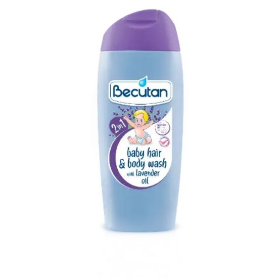 Picture of BECUTAN BABY HAIR & BODY WASH W LAVENDER OIL 200 ML
