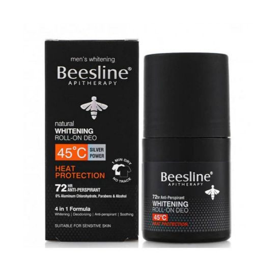 Picture of BEESLINE WHITE-ROLL ON DEO 45C  HEAT PROTECTION 72H MEN 1+1
