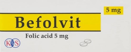 Picture of BEFOLVIT 5 MG 30 TAB#