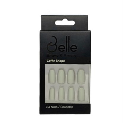 صورة أظافر صناعية بحافة مربعة - AC-00056