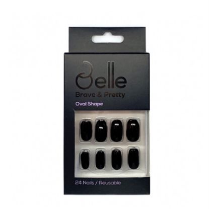 صورة أظافر صناعية بحافة بيضاوية - AC-00065