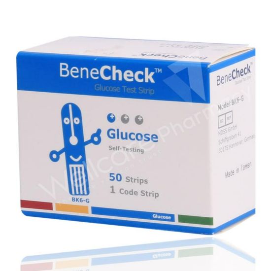 Picture of BENECHECK GLUCOSE TEST STRIP 50 PCS BK6-G 2293