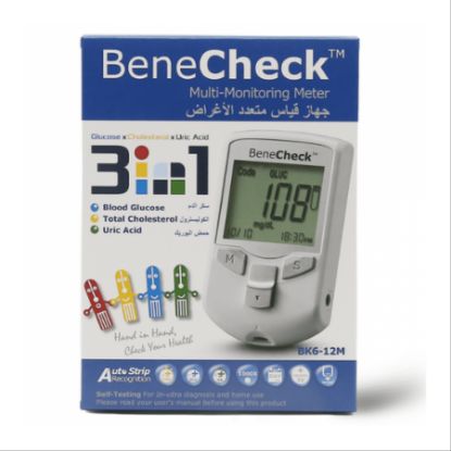Picture of BENECHECK URIC ACID TEST STRIP 25 PCS BK-U1 2309