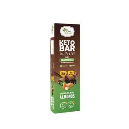Picture of BEST NATURAL KETO BAR CHOCOLATE WITH ALMONDS 60 G