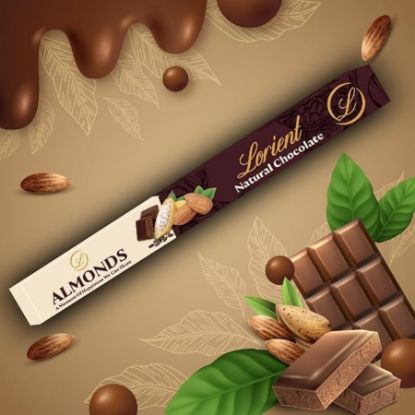 صورة بيست ناتشورال شيكولاتة بالحليب باللوز 40 جرام 55%