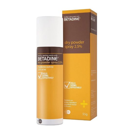 Picture of BETADINE DRY POWDER SPRAY 55 G