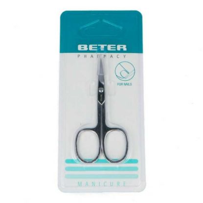 Picture of BETER 24063 CHROMED STRAIGHT POINT MANICURE PEEL SCISSORS.*O