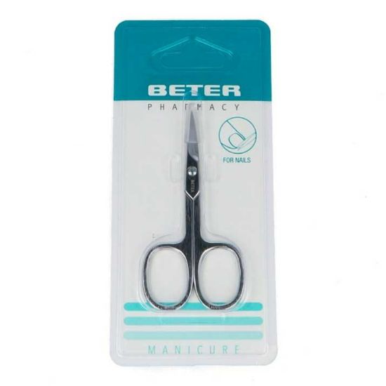 Picture of BETER 24063 CHROMED STRAIGHT POINT MANICURE PEEL SCISSORS.*O