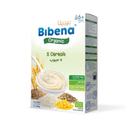 Picture of BIBENA CEREAL ORGANIC 5 CEREALS 6+ 200 GM X14