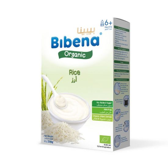 Picture of BIBENA CEREAL ORGANIC RICE 6+ 200 G X 14 - 0516