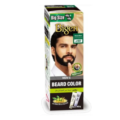 Picture of BIGEN MENS BEARD BROWN BLACK B102 40+40 G 3239