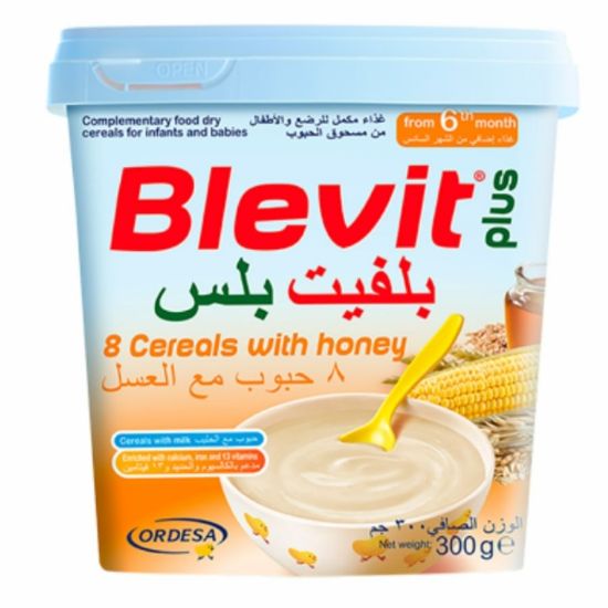 Picture of BLEVIT PLUS 8 CEREALS WITH HONEY 300 G