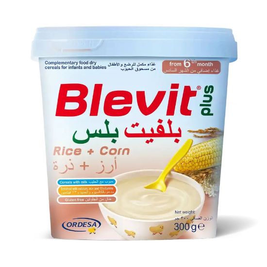 Picture of BLEVIT PLUS BABY CEREALS FOR GROWTH RICE+CORN 300 G