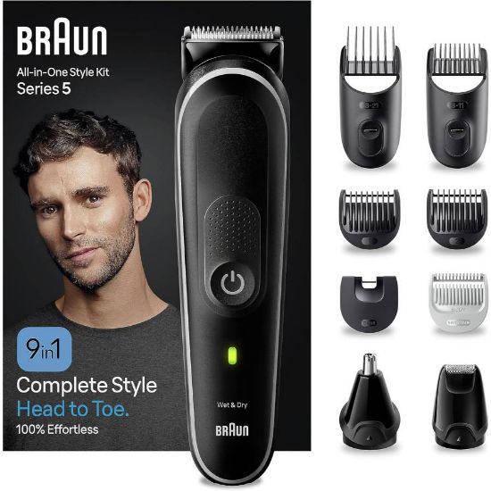 Picture of BRAUN 9-IN-1 STYLE KIT 5 MGK5420 BEARD BODY EAR&NOSE. WITH
