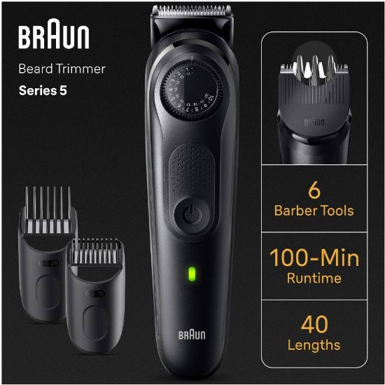 Picture of BRAUN BT5440 SERIES 5 BEARD TRIMMER WITH PRECISION WHEEL BL